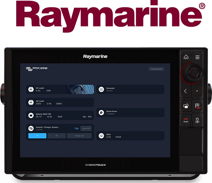 GX eszközök integrációja tengerészeti MFD-hez – Raymarine