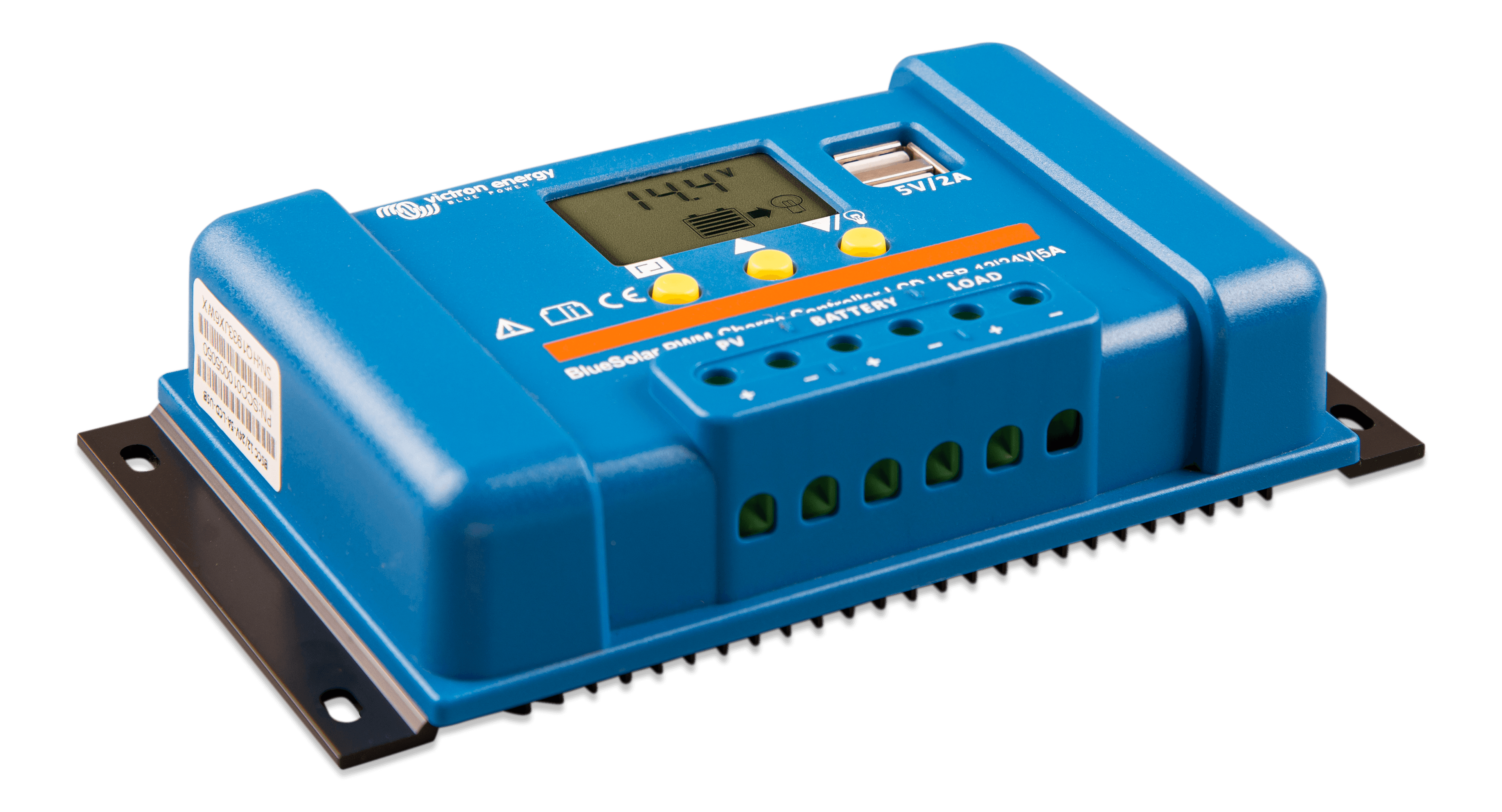 BlueSolar PWM Charge Controller LCD USB 12/24V-5A (right)  thumbnail