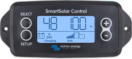 A SmartSolar Control vezérlőegység kijelzője