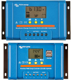 BlueSolar PWM töltésvezérlő (DUO) LCD&USB