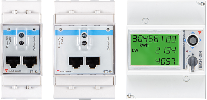 ET112, ET340, EM24 Ethernet és EM540 energiamérők