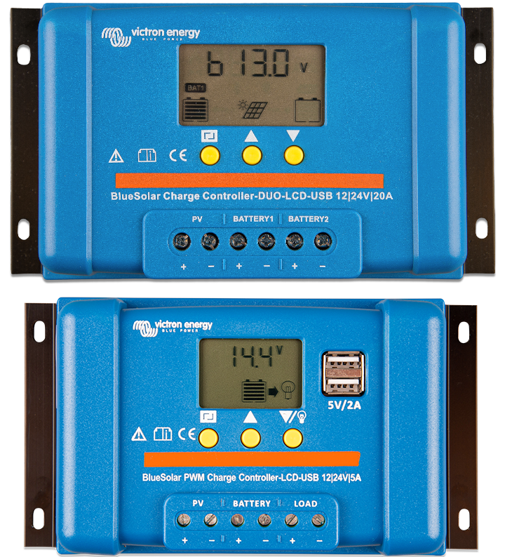 BlueSolar PWM töltésvezérlő (DUO) LCD&USB